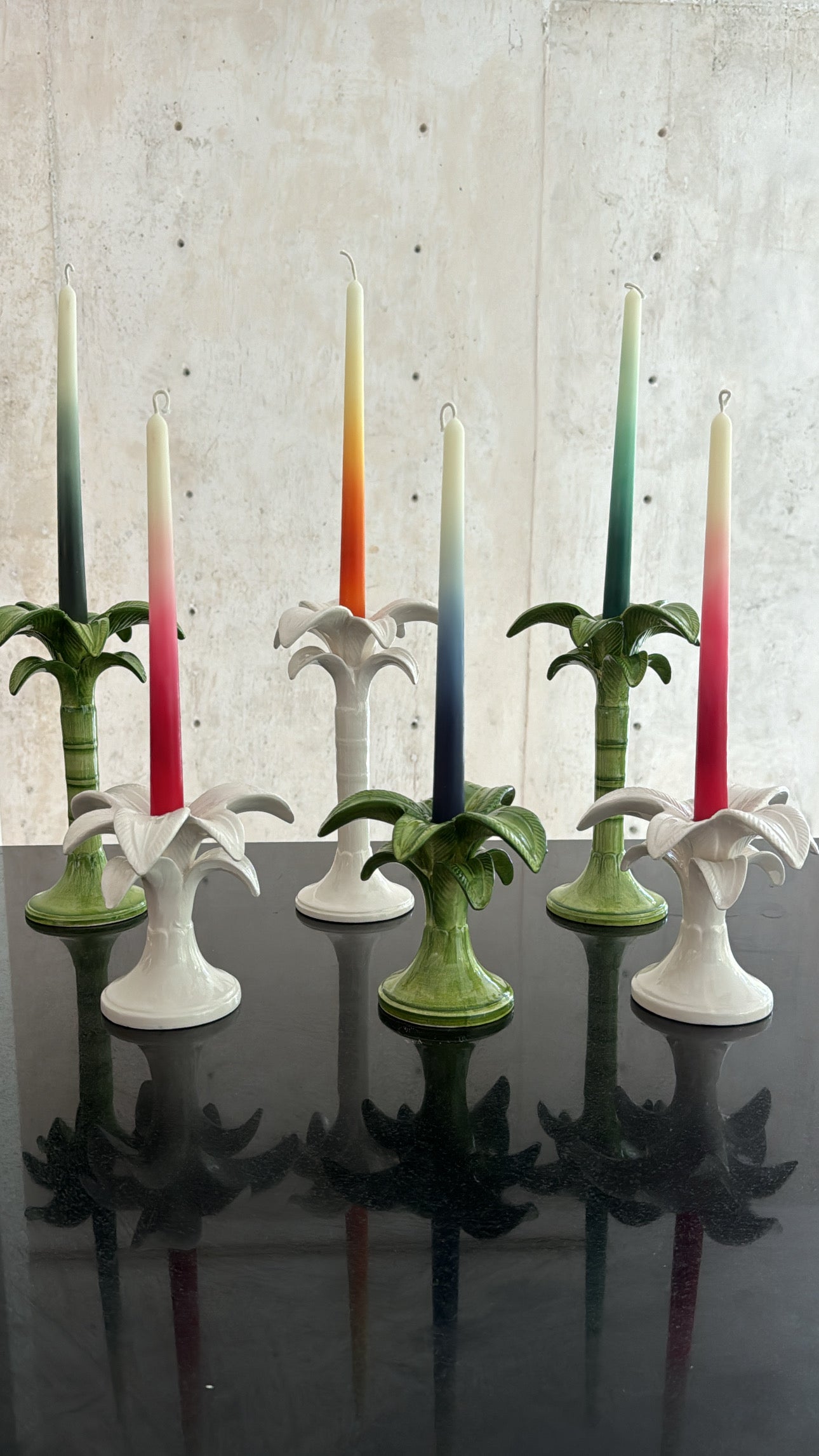 Palm Tree Candlestick Holder