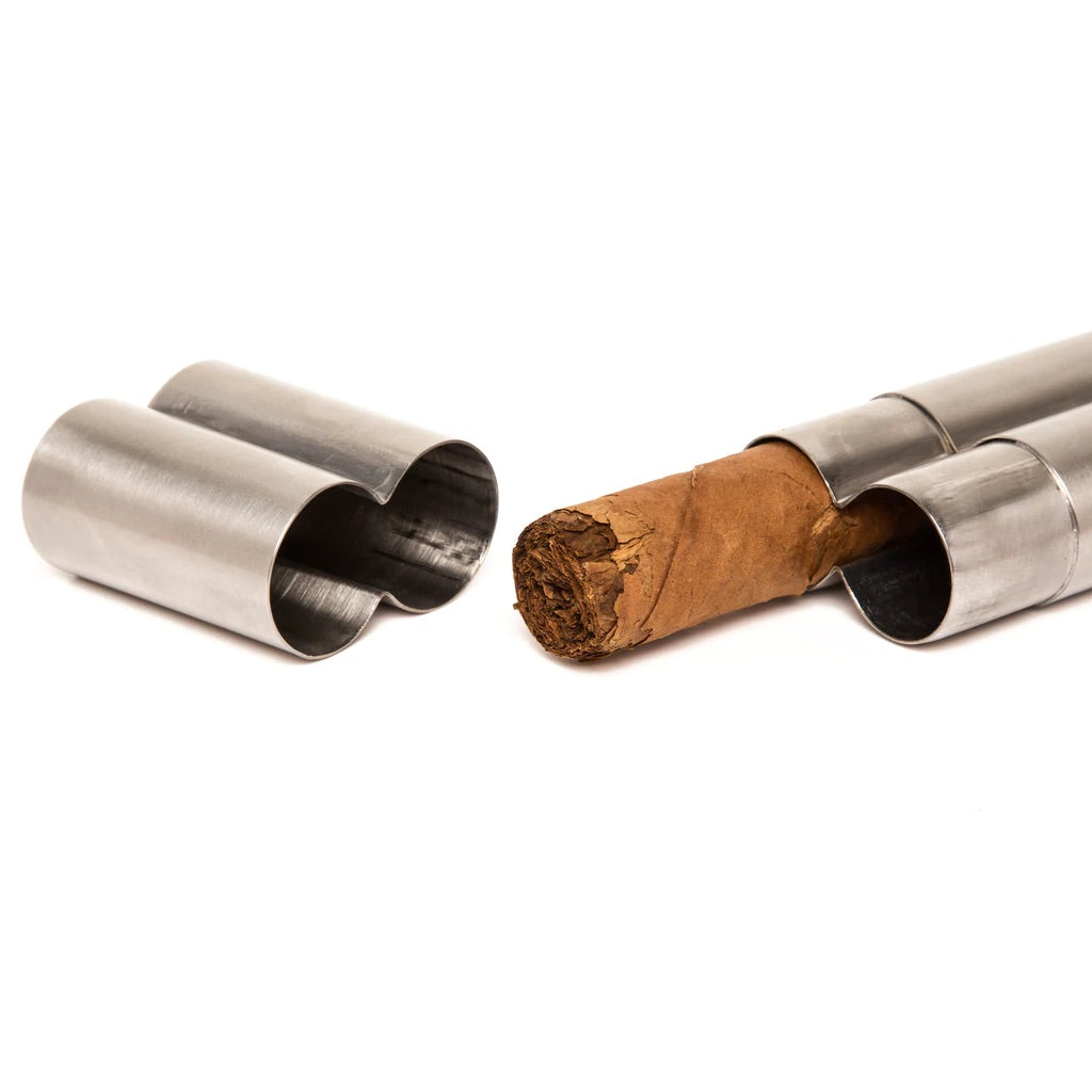 Stainless Steel Double Cigar Holder