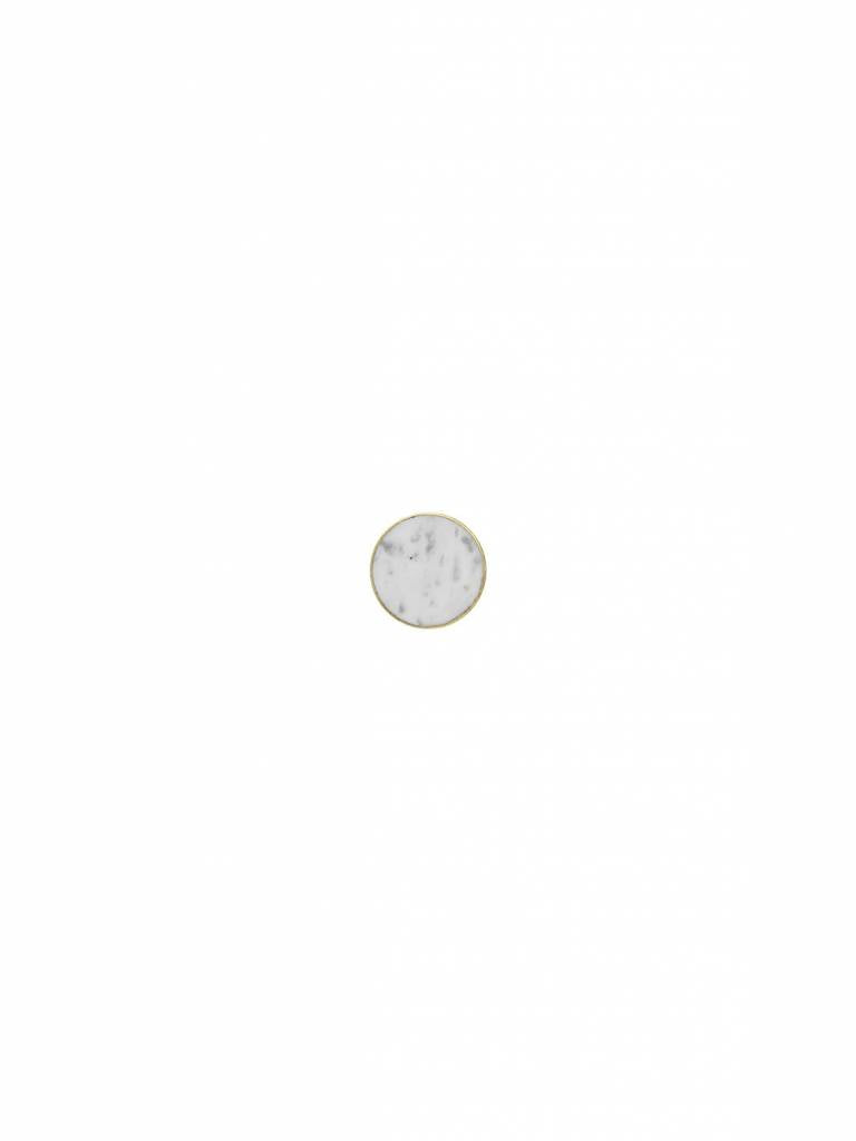 Hook - Stone - Small - White Marble